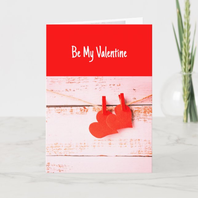 Var min Valentine Kärlek som ska stanna med Kort (Framsida)