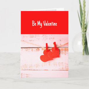 Var min Valentine Kärlek som ska stanna med Kort
