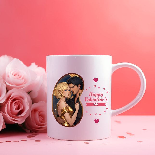 Var min Valentine? - Kupidpil Två-Tonad Mugg (Skapare uppladdad)
