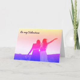 Var min Valentine (lesbisk/bisexual) Helgkort