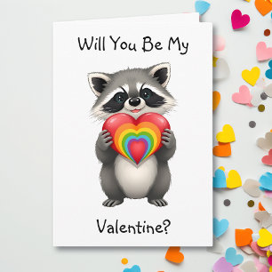 Var min Valentine? LGBTQ Raccoon Kort