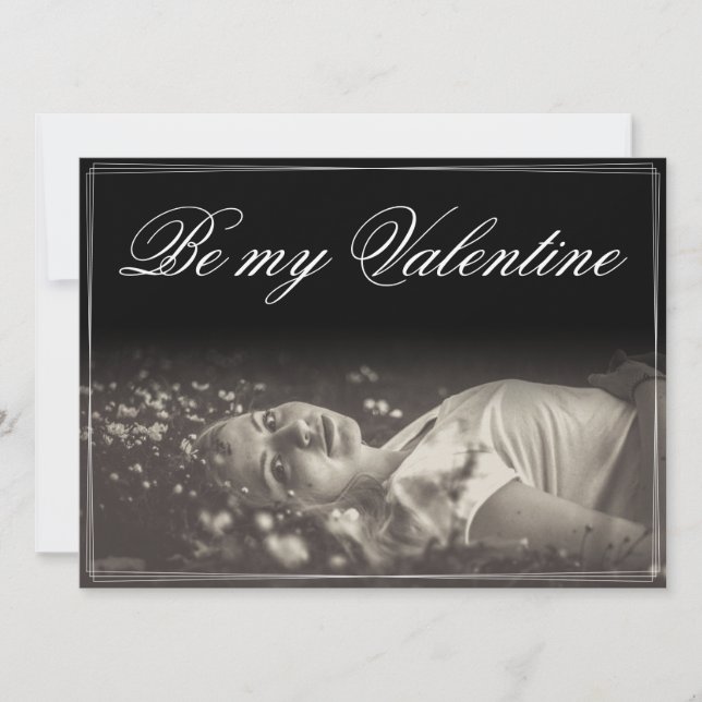Var min Valentine - ljugande ung kvinna (Framsida)