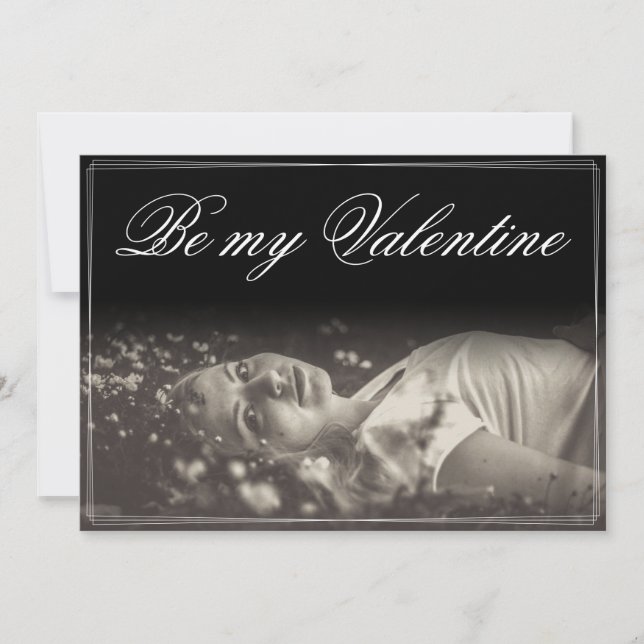 Var min Valentine - ljugande ung kvinna (Framsida)