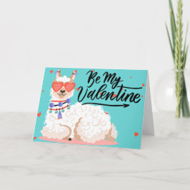 Var min Valentine Llama Kort