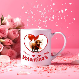 Var min Valentine? - Lovely United Två-Tonad Mugg