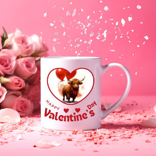 Var min Valentine? - Lovely United Två-Tonad Mugg
