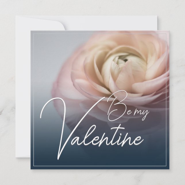 Var min Valentine med stor rosa ros (Framsida)