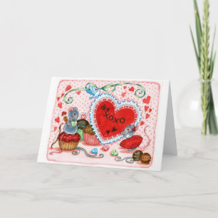 Var min - Valentine Mouse Card Helgkort