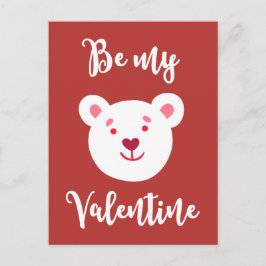 Var min Valentine Nalle för barn Helg Vykort