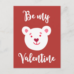 Var min Valentine Nalle för barn Helg Vykort