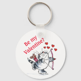 Var min Valentine? Nyckelring