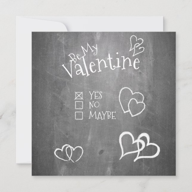 Var min Valentine på ett kritbord (Framsida)