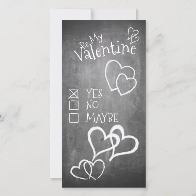 Var min Valentine på ett kritbord (Framsida)