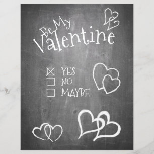 Var min Valentine på ett kritbord
