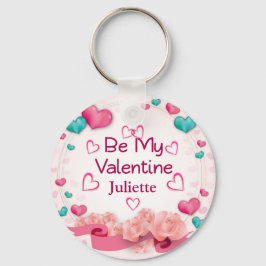 Var min Valentine Personlig Keychain Nyckelring