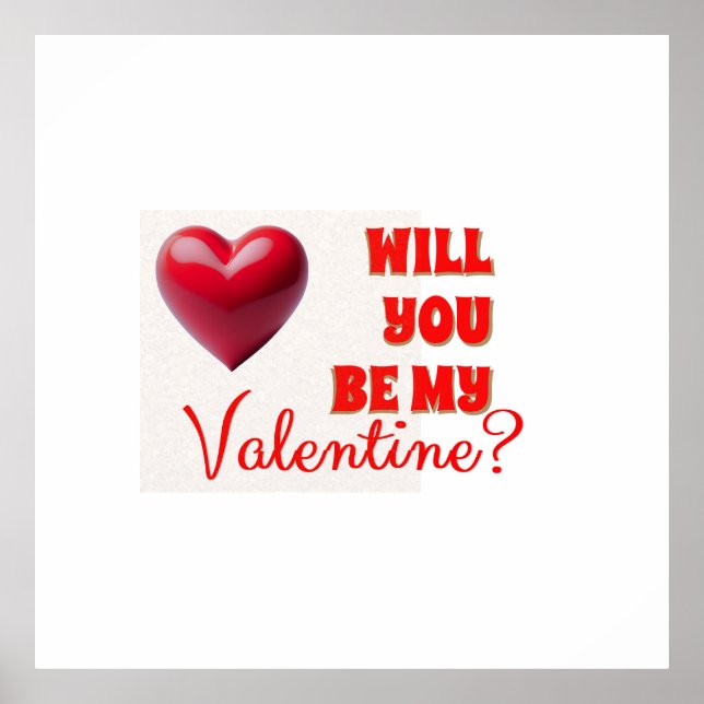 Var min Valentine Poster (Framsidan)