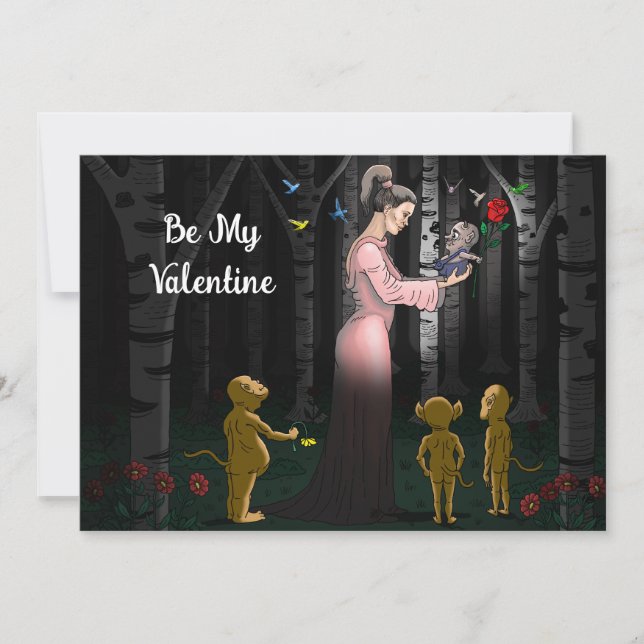 Var Min Valentine Prinsessa Julkort (Framsida)