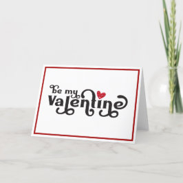 Var min Valentine | Retro Typografi | Valentine Helgkort