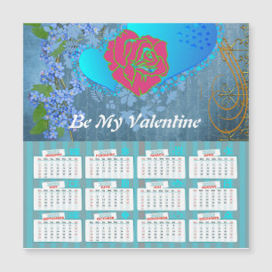 Var min Valentine Romantic Ro, svepande hjärtblått