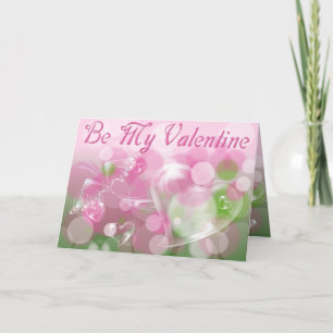 Var min Valentine Rosa Helgkort