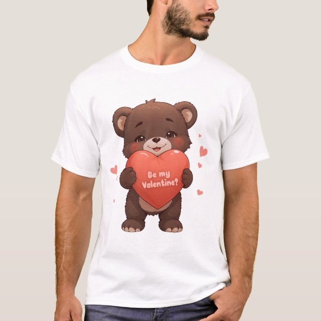 Var min Valentine? T Shirt (Framsida)