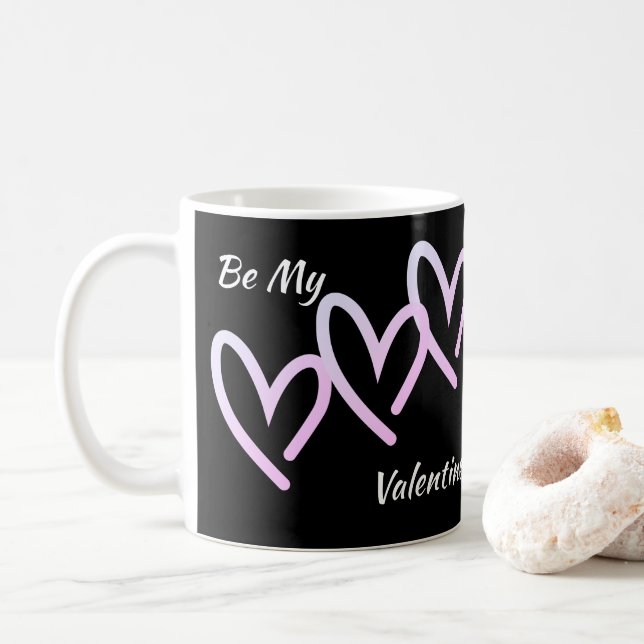 Var min Valentine Triple Heart Coffe Mugg (Med munk)