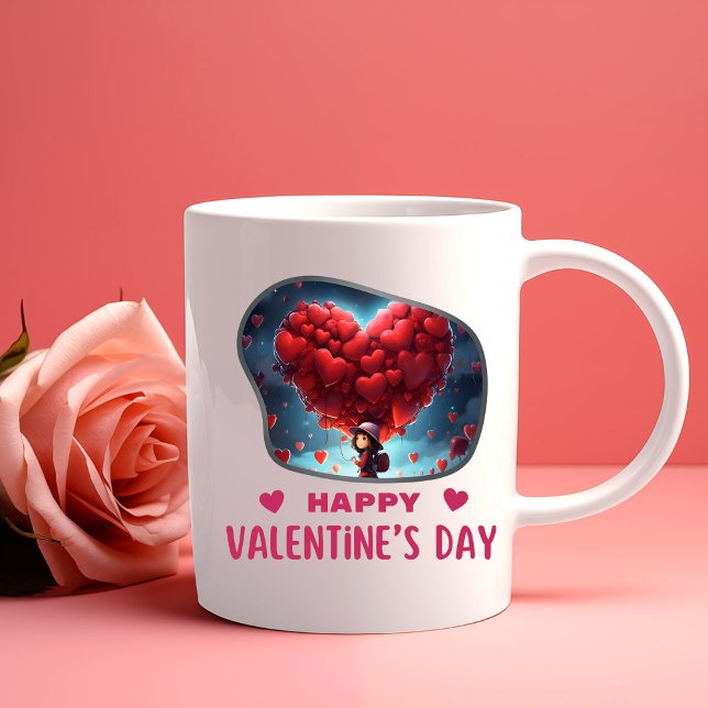 Var min Valentine? - Upplyst Två-Tonad Mugg (Skapare uppladdad)