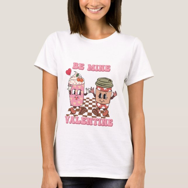 Var min valentine Valentines day T-Shirt (Framsida)
