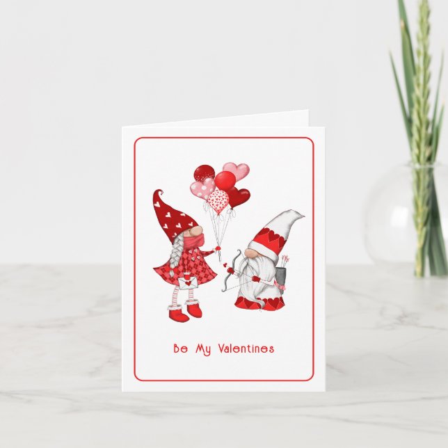 Var min Valentines-flicka & pojke Tomte Semesternk Helgkort (Framsida)