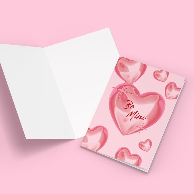 Var Min Valentinskort Kort (Be Mine Heart Playing Card Greeting Card)