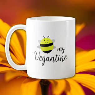 Var min Vegantiska, enkla Vegan Valentine Day Kaffemugg