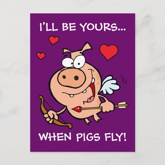 Var mina anti-Alla hjärtans? Helg Vykort (Framsida)