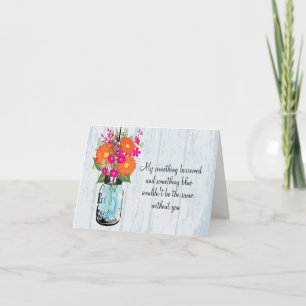 Var mina Bridesmaid Mason Burk Gerber-Daisy Inbjudan