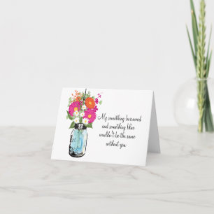 Var mina Bridesmaid Mason Burk Gerber-Daisy Inbjudan