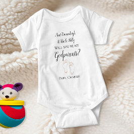 Var mina gudföräldrar Frieri Baby Feet Baby Bodyko T Shirt