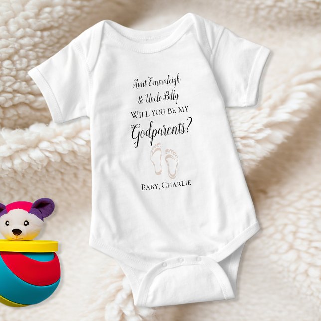 Var mina gudföräldrar Frieri Baby Feet Baby Bodyko T Shirt (Skapare uppladdad)