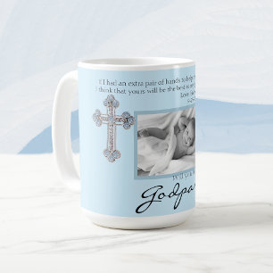 Var mina gudföräldrar Frieri Blue Memorial Photo Kaffemugg