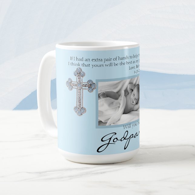 Var mina gudföräldrar Frieri Blue Memorial Photo Kaffemugg (Skapare uppladdad)