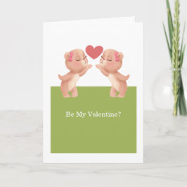 Var mina hjärtans Lesbisk Nallar med hjärta Helgkort