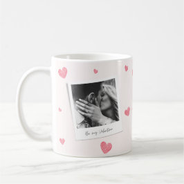 Var mina hjärtans?| personlig Photo |Rött hjärta Kaffemugg