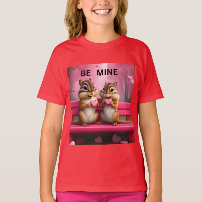 var mina jordekorrar och hjärtans godis t shirt (Framsida)