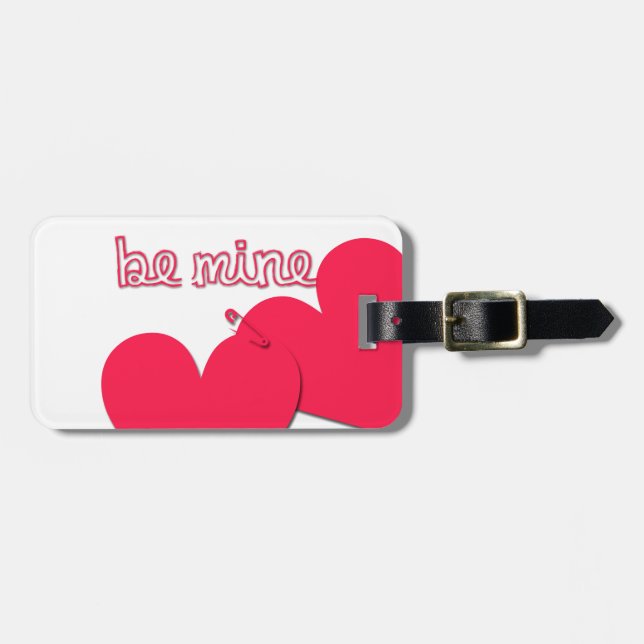 Var mina två hjärtan - säkerhetstappen Valentine L Bagagebricka (Horisontell Framsida)