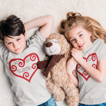 Var mina Valentine Heart Unisex Kids