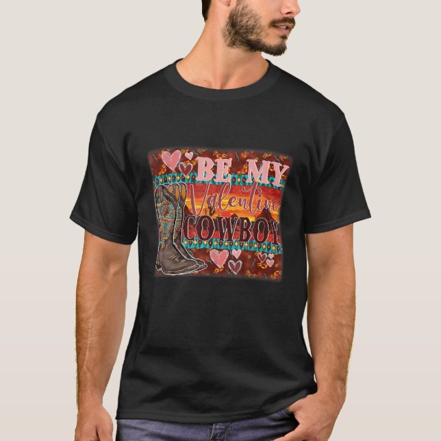 Var mina Valentines day Cowboybollar Westerna Land T Shirt (Framsida)