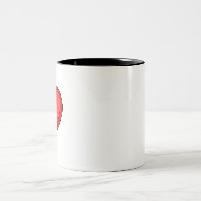 Var mina Valentineser Candy Heart Teckning Två-Tonad Mugg (Center)