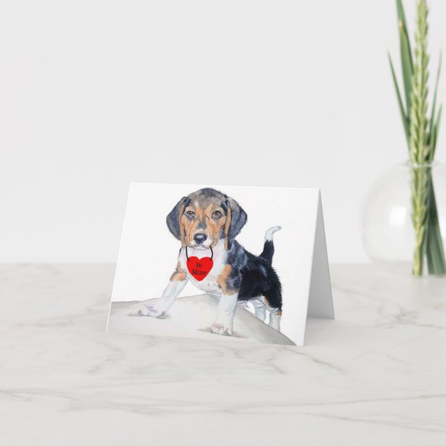 Var MIne Bagel den Beagle Notekort Kort (Framsida)