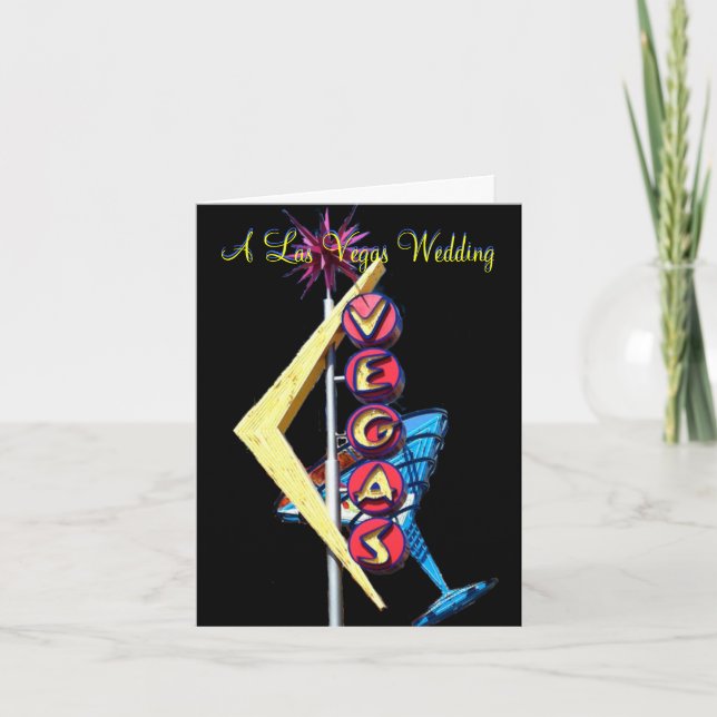 Var mitt brudtärnaLas Vegas bröllop Inbjudan (Framsida)