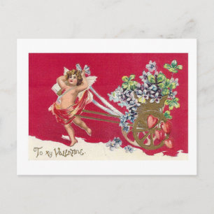 Var mitt gamla, fashionerade Valentine Card Helg Vykort