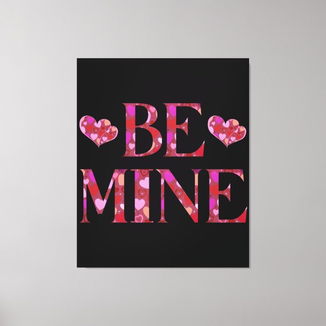 Var mitt hjärt-Mönster Canvastryck (Framsida)