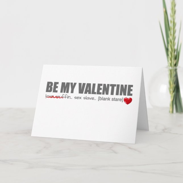 Var mitt kort för valentinkärlekmuffinen (Framsida)